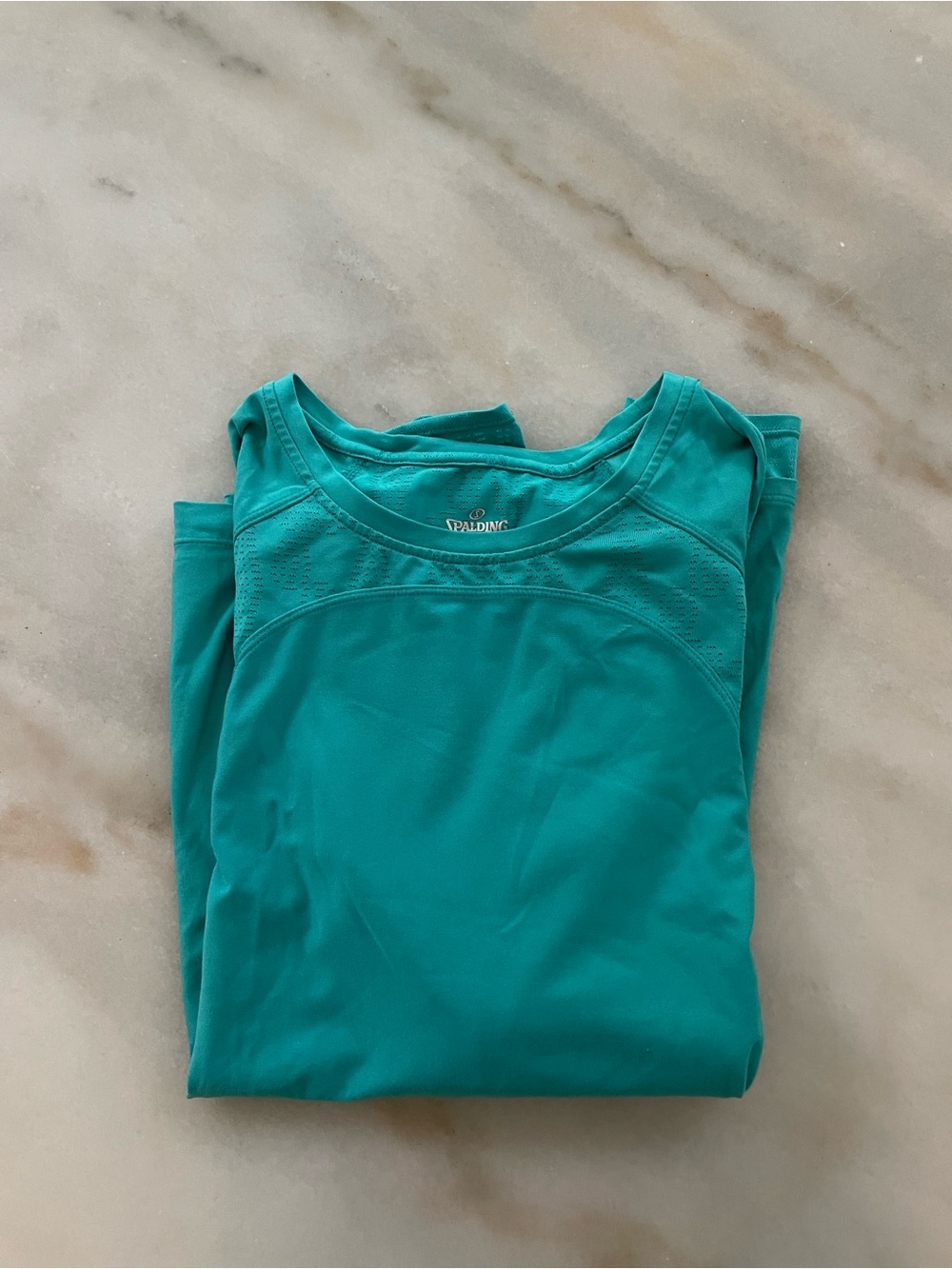 Spalding Women's Teal Performance Long Sleeve Top size L